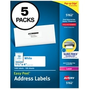 Avery Easy Peel Laser Address Labels 1 1/3 x 5162CT